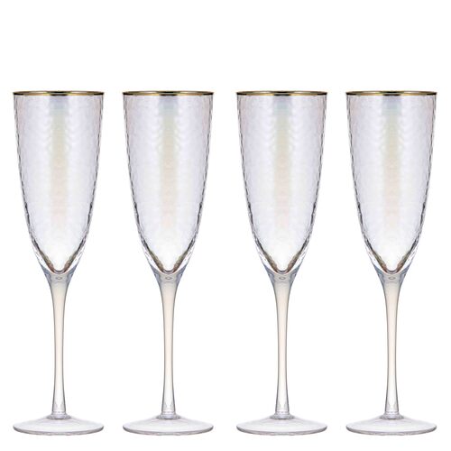 Tempa Giselle Clear 4pk Champagne Glass
