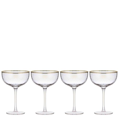 Tempa Giselle Clear 4pk Coupe Glass