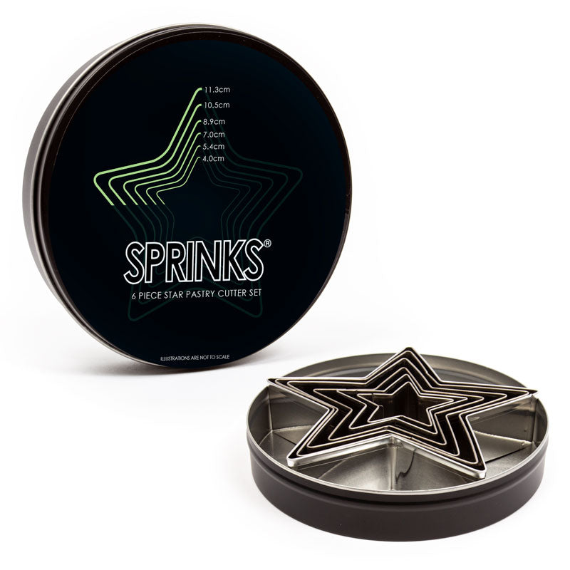 Sprinks Star Stainless Pastry Cutter Set 6 Piece