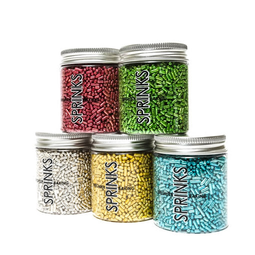 Sprinks Metallic Jimmies Blue 1mm 500g