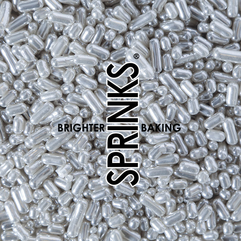 Sprinks Metallic Jimmies Silver 1mm 80g