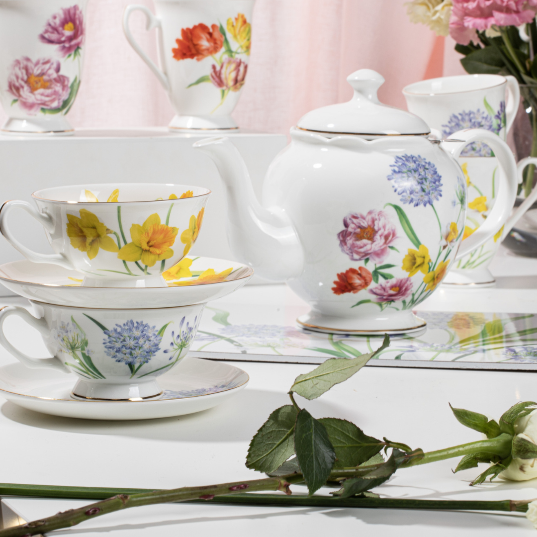 Ashdene Botanical Symphony Daffodil Cup & Saucer