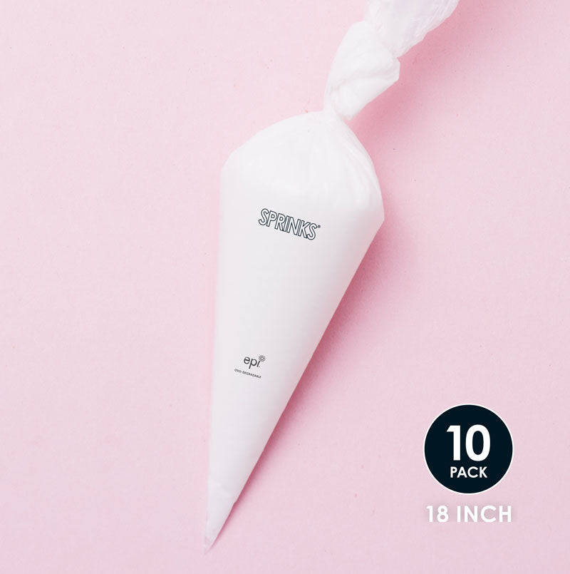 Sprinks Biodegradable Piping Bags 18in 10 Pack