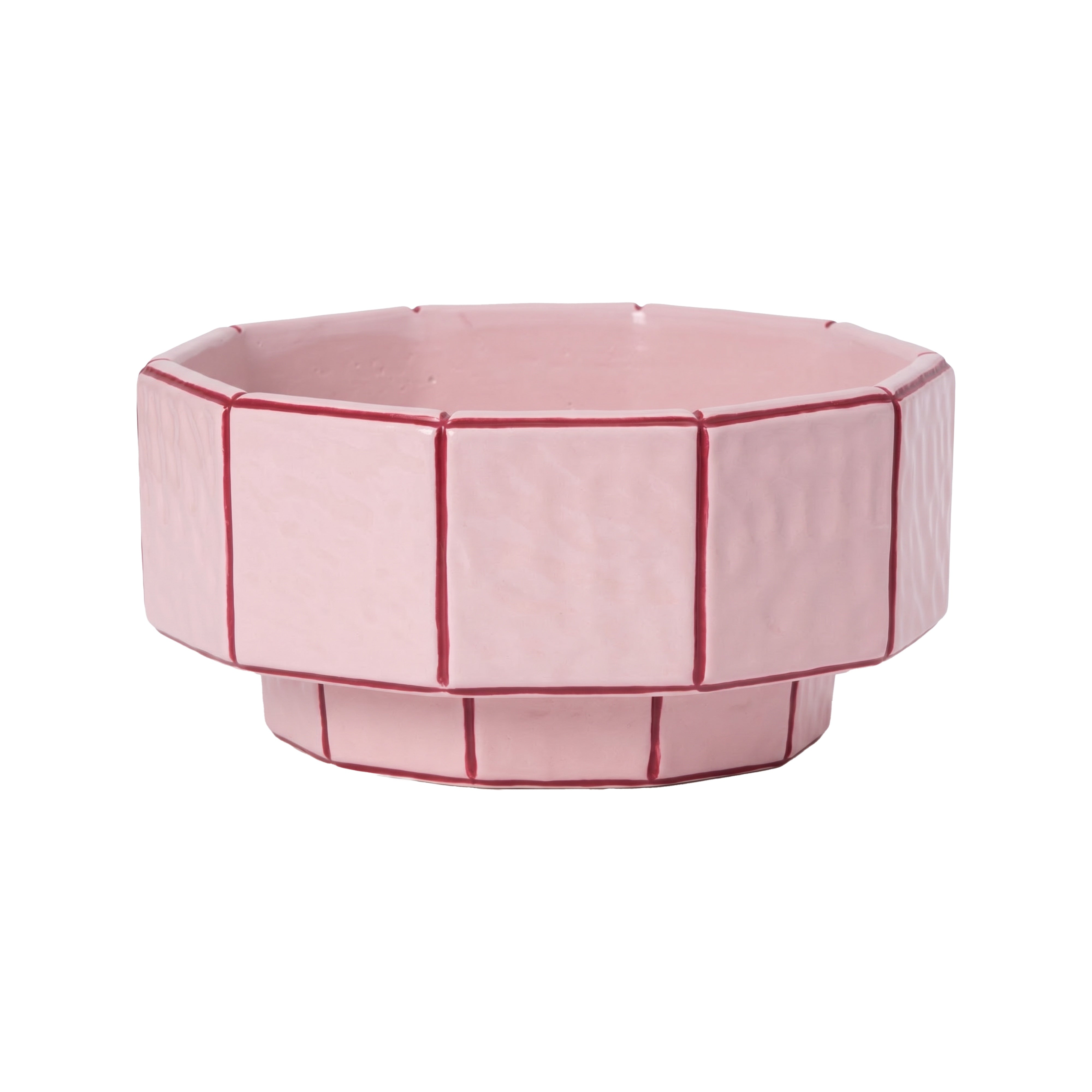 Emporium Sadie Tile Bowl Pink & Red