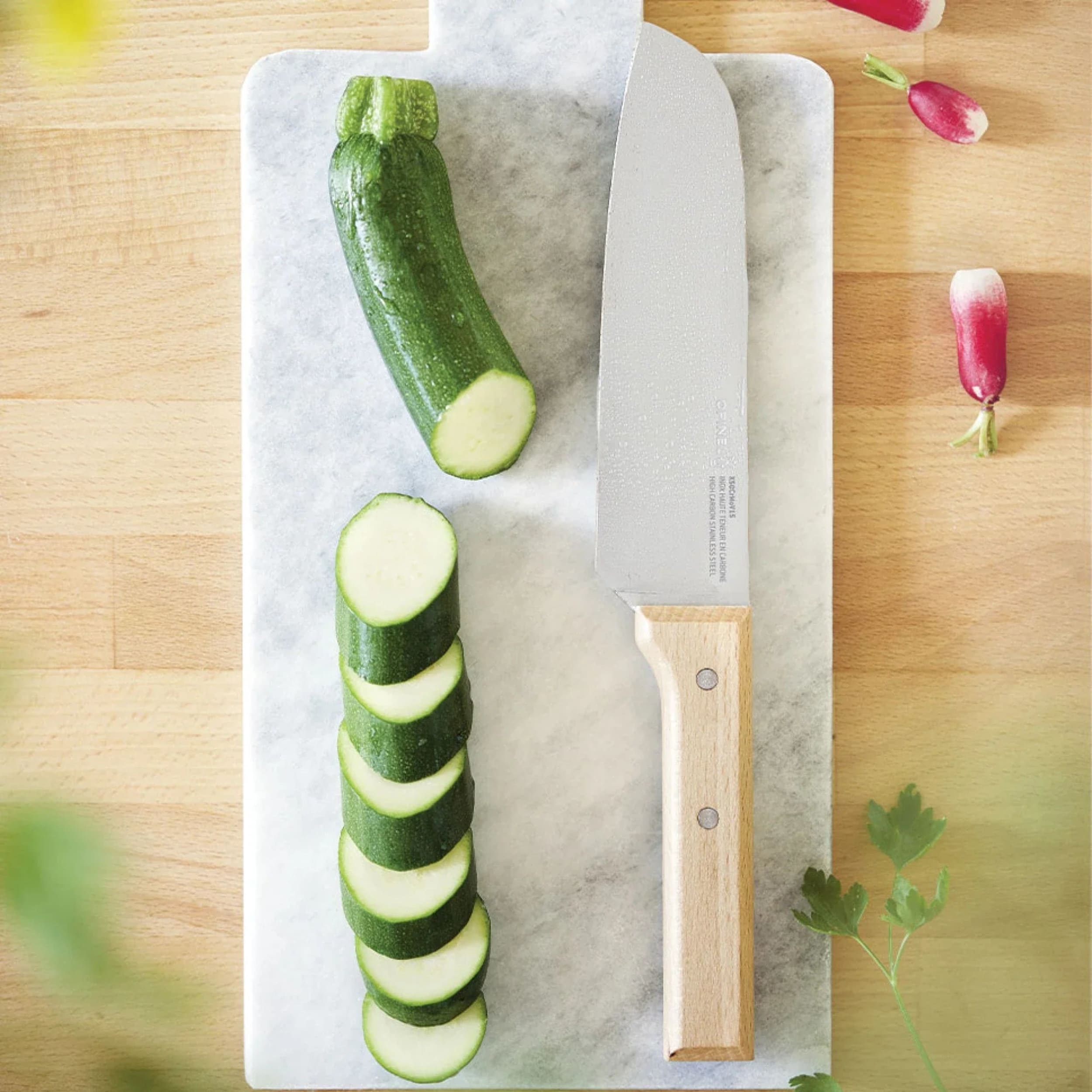 Opinel Parallèle No.119 Santoku Knife Beech