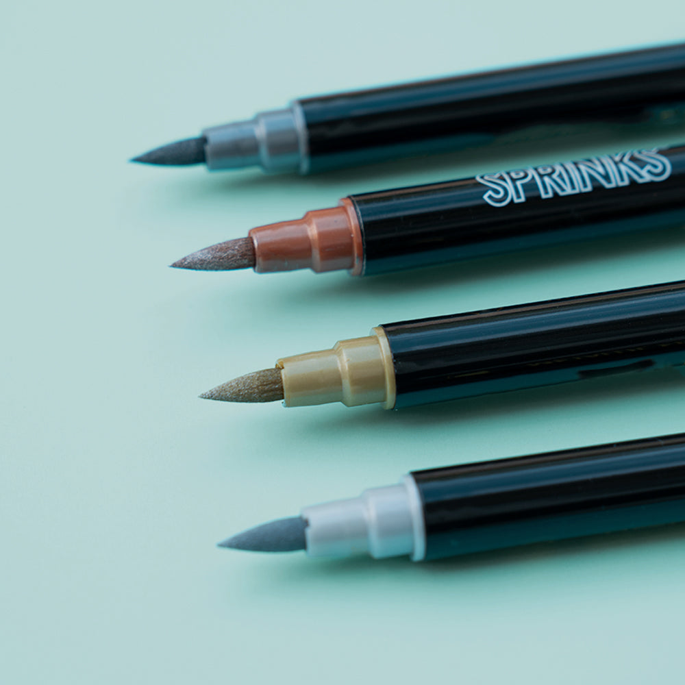 Sprinks Edible Metallic Pen Gunmetal