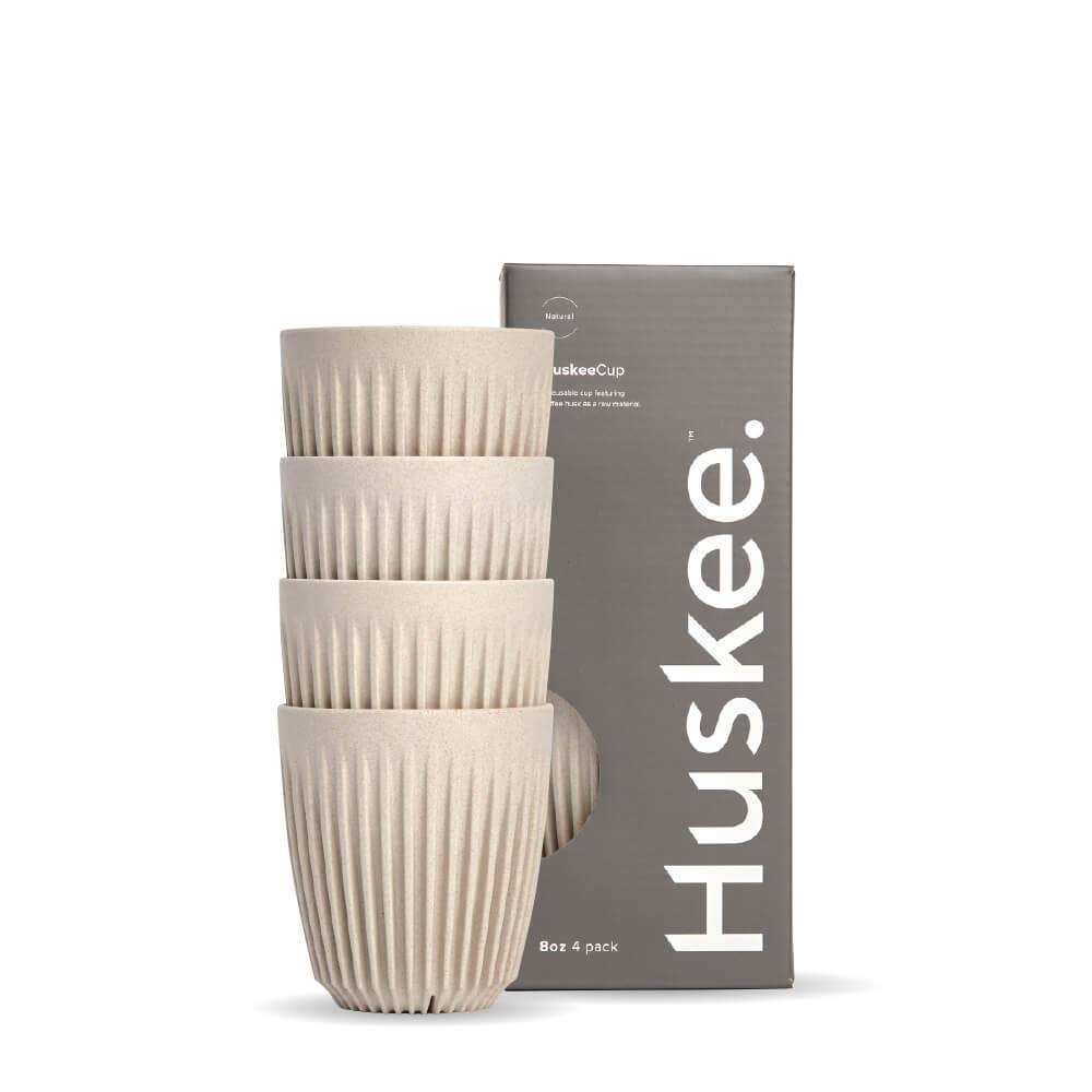 Huskee 8oz Natural Cup 4-Pack (x12)