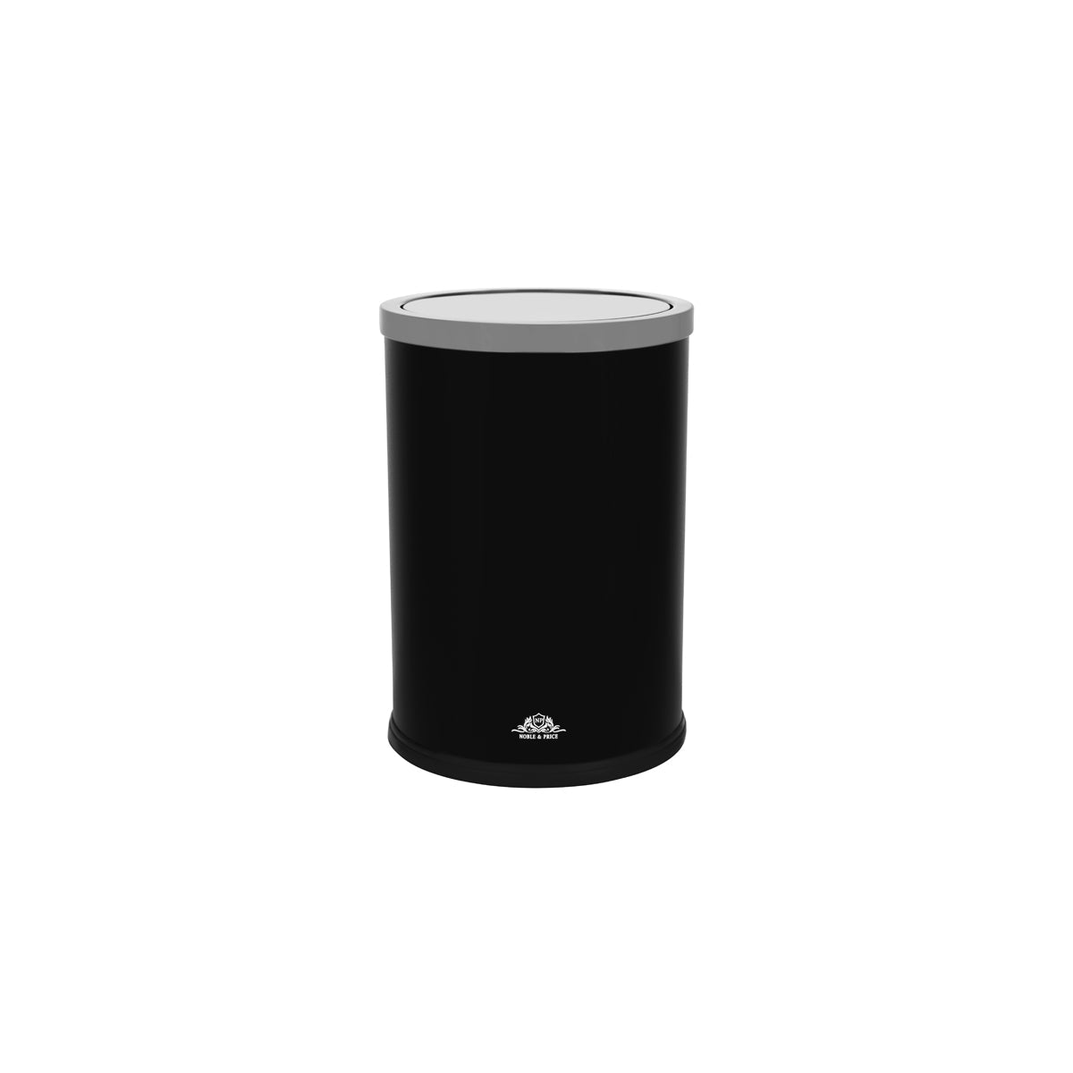 Noble & Price Round Bin with Swing Top Black 9.0L