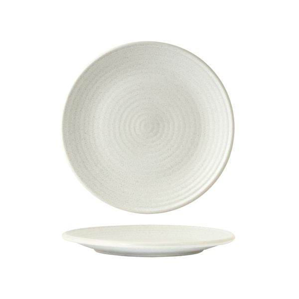 Zuma Frost Ribbed Round Plate (210mm Ø)