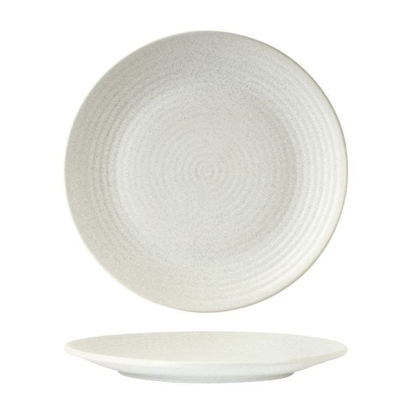 Zuma Frost Ribbed Round Plate (265mm Ø)