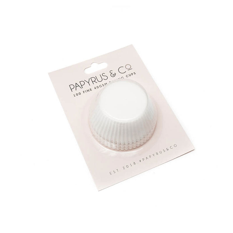 Papyrus Medium White Greaseproof Paper Baking Cups 44mm Base 100 Pack