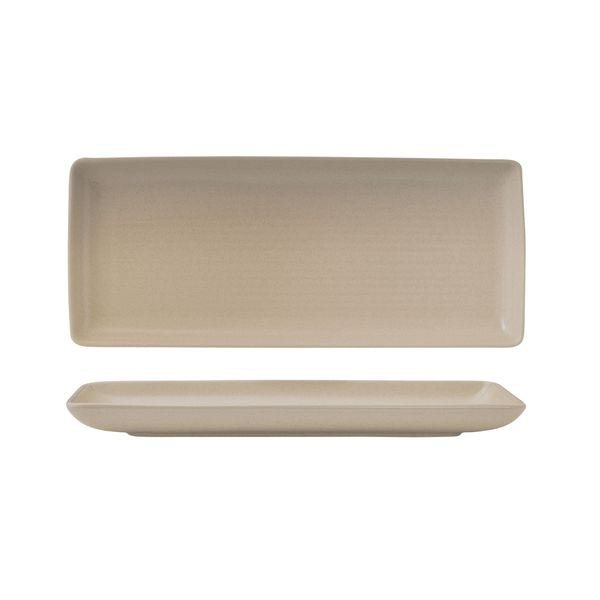 Zuma Sand Ribbed Rectangular Platter (335x140mm)