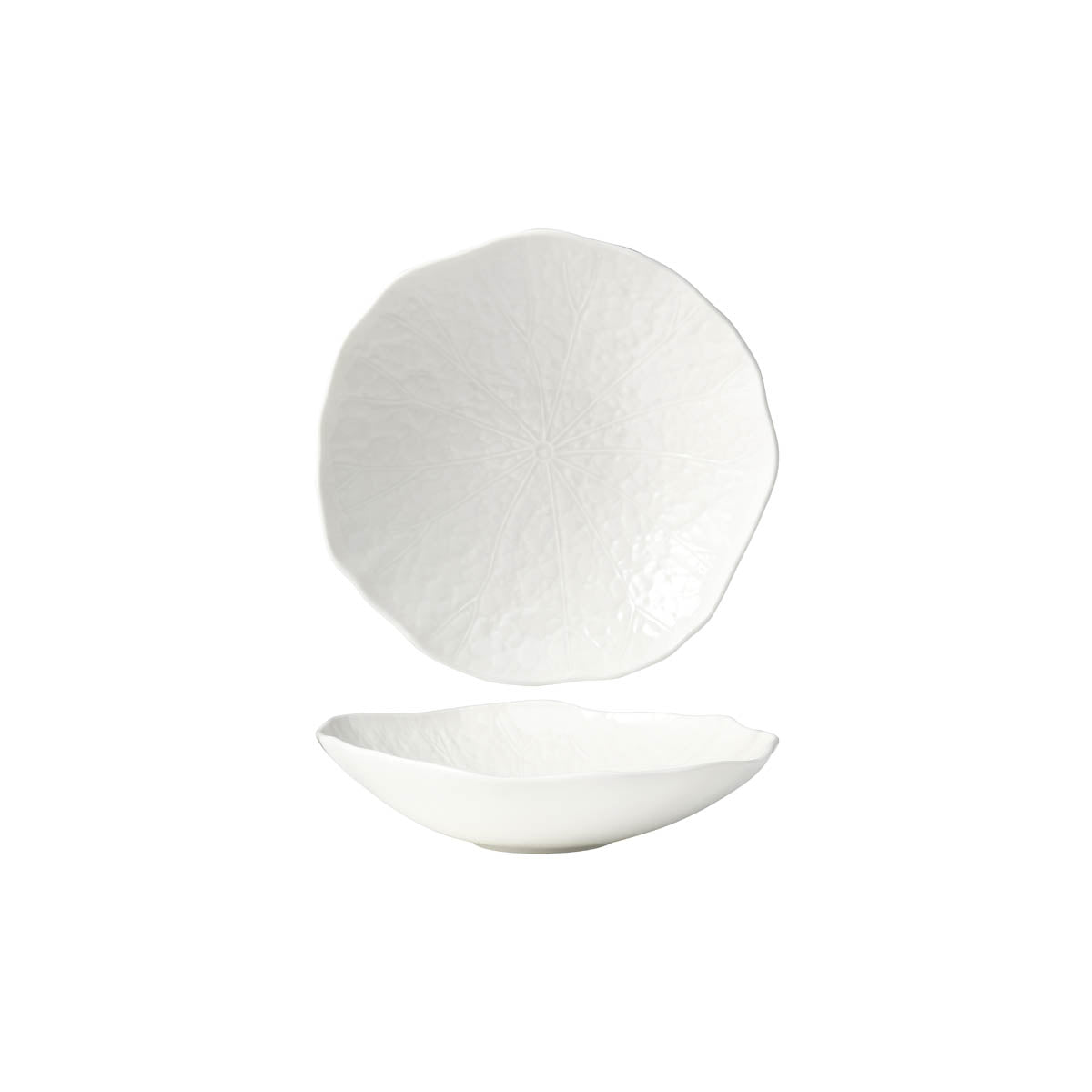 Tablekraft Fusion Lotus Deep Coupe Plate 210mm White