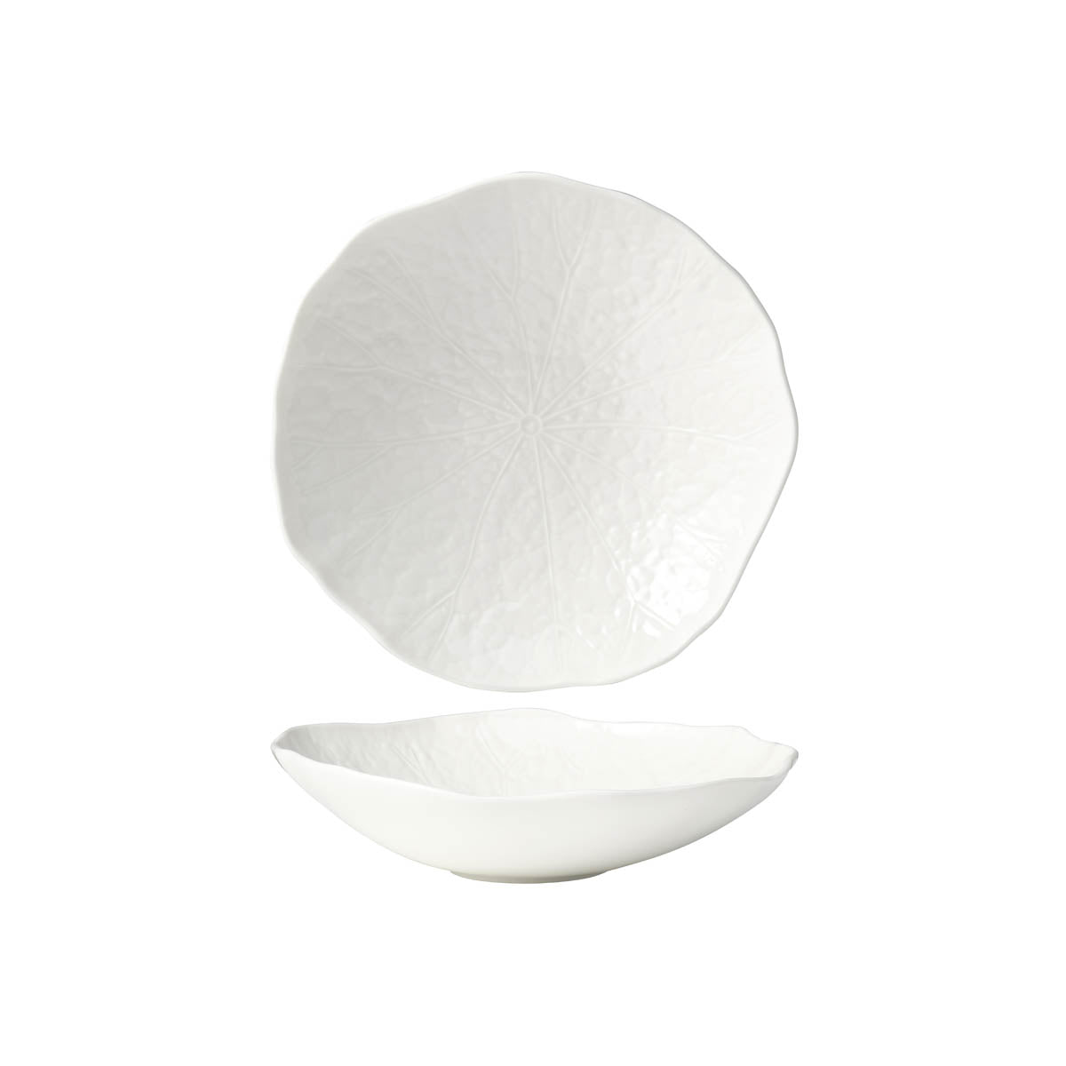 Tablekraft Fusion Lotus Deep Coupe Plate 245mm White
