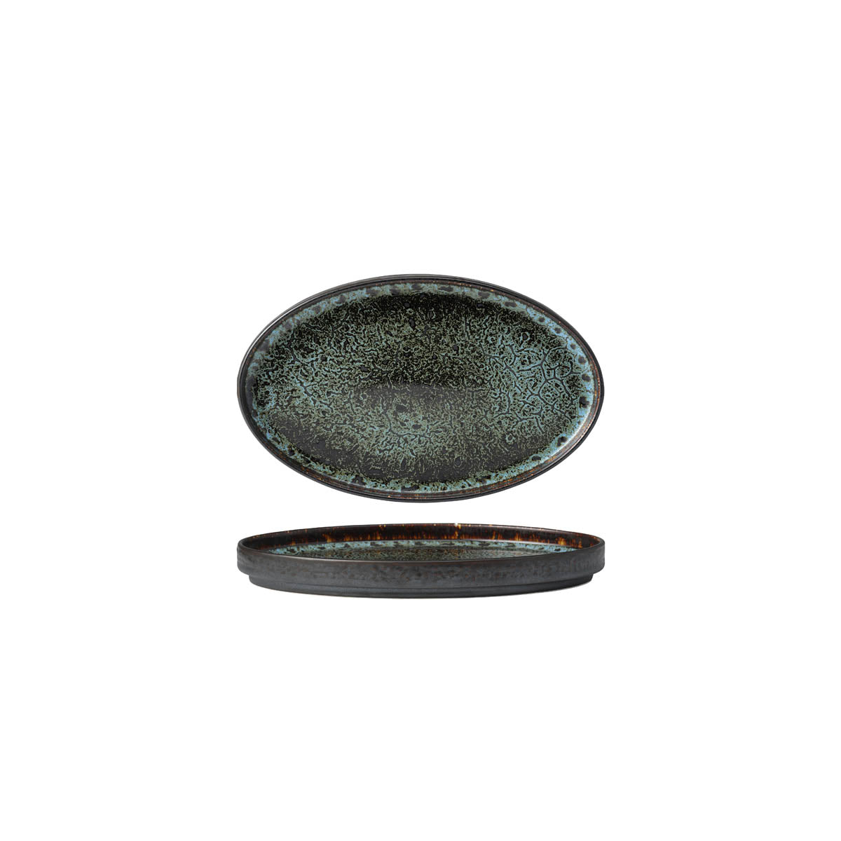 Tablekraft Fusion Oval Plate 264x164mm Patina