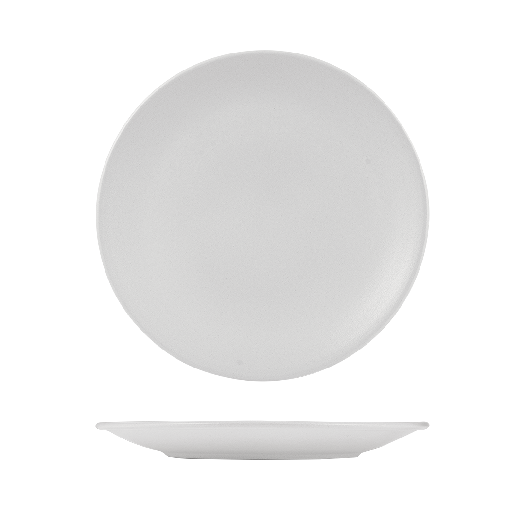 Zuma Pearl Aspen Round Coupe Plate (260mm Ø)