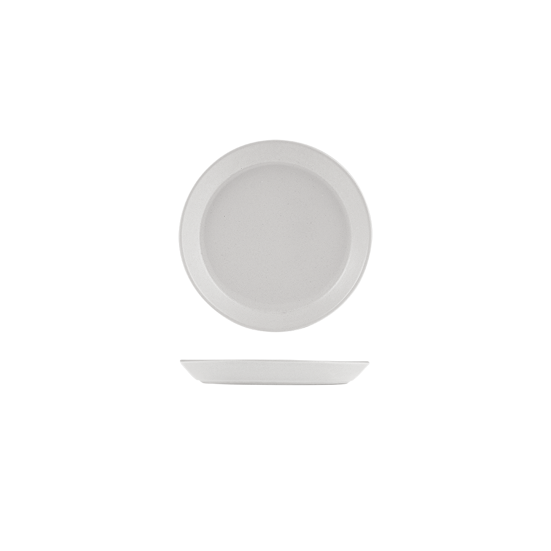 Zuma Pearl Aspen Round Tapered Plate (170mm Ø 24mm H)