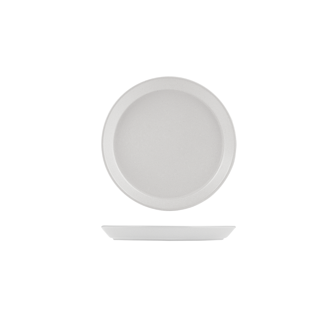 Zuma Pearl Aspen Round Tapered Plate (200mm Ø 24mm H)