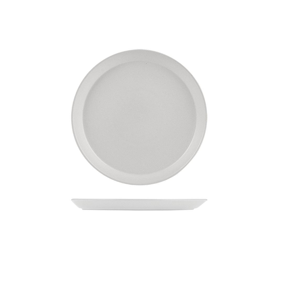 Zuma Pearl Aspen Round Tapered Plate (240mm Ø 24mm H)