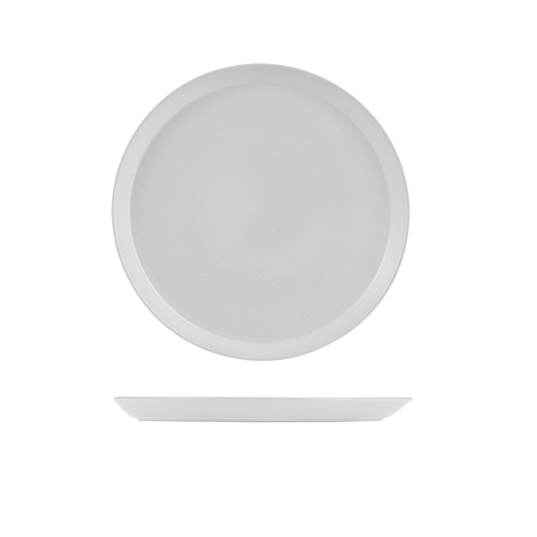 Zuma Pearl Aspen Round Tapered Plate (280mm Ø 24mm H)