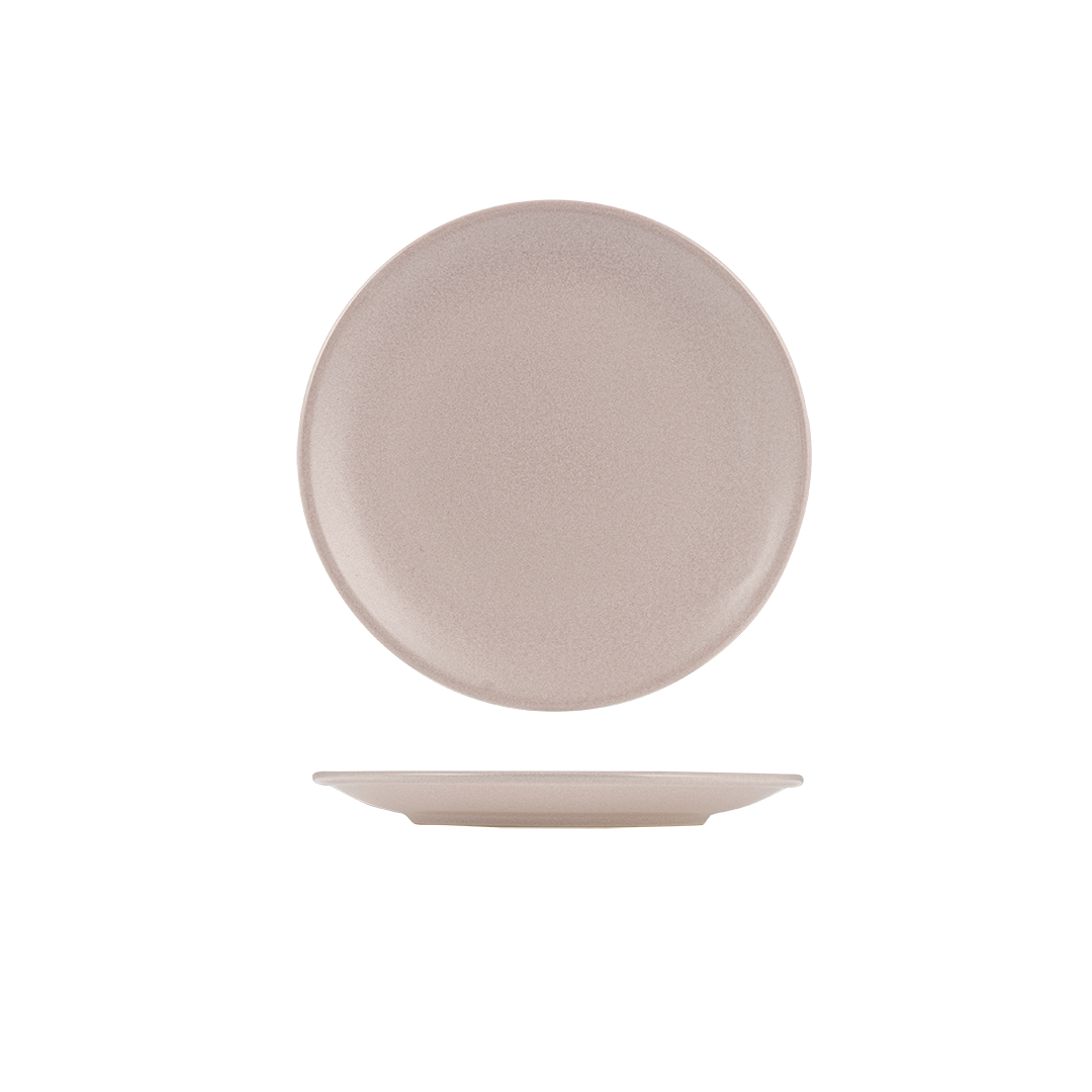 Zuma Pearl Blush Round Coupe Plate (230mm Ø)
