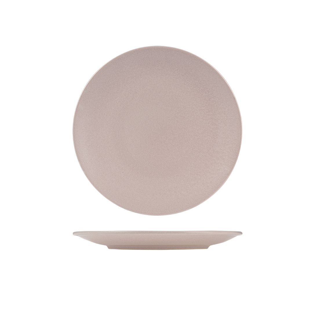 Zuma Pearl Blush Round Coupe Plate (260mm Ø)