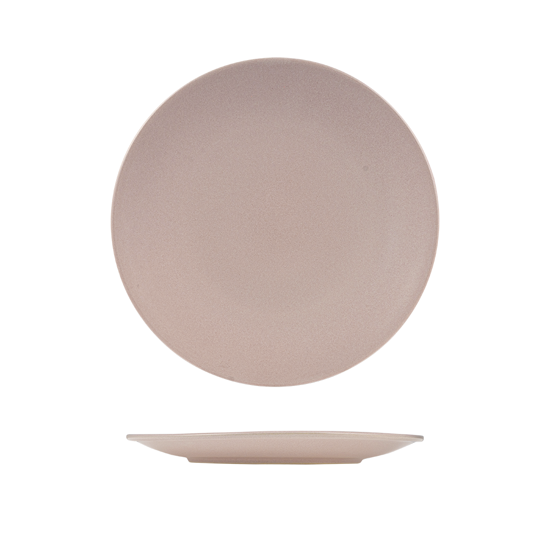 Zuma Pearl Blush Round Coupe Plate (285mm Ø)