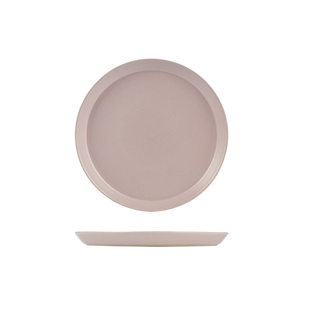 Zuma Pearl Blush Round Tapered Plate (240mm Ø 24mm H)