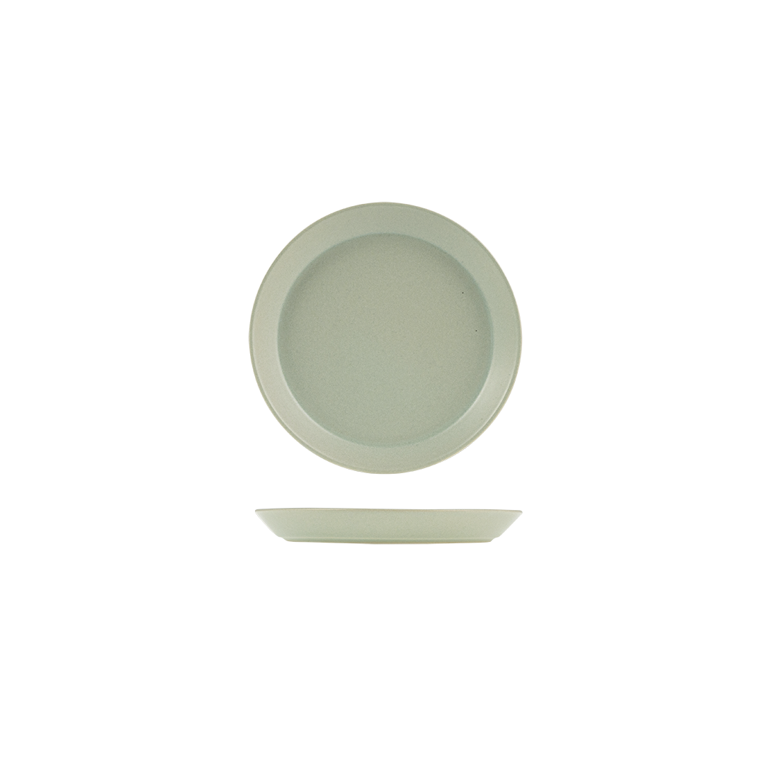 Zuma Pearl Pistachio Round Tapered Plate (170mm Ø 24mm H)