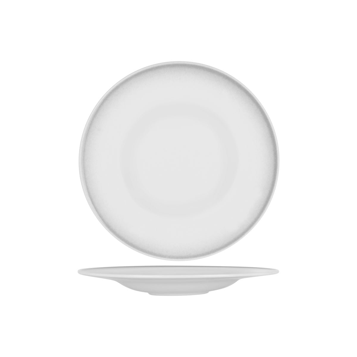 Tablekraft Frosted Steel Round Signature Plate 300mm
