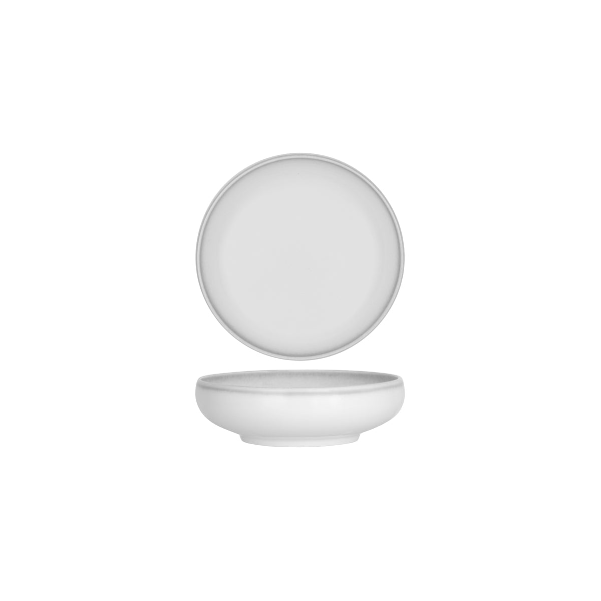Tablekraft Frosted Steel Round Deep Coupe Bowl 185mm (800ml)