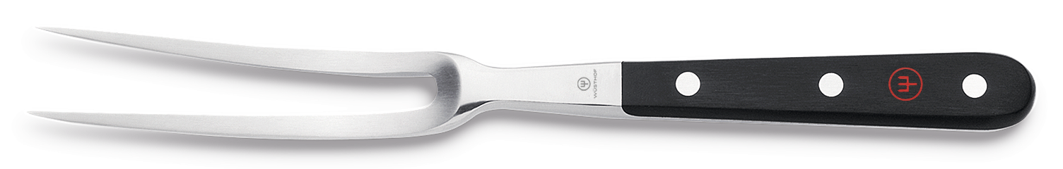 Wusthof Classic Black Curved Meat Fork - 16cm