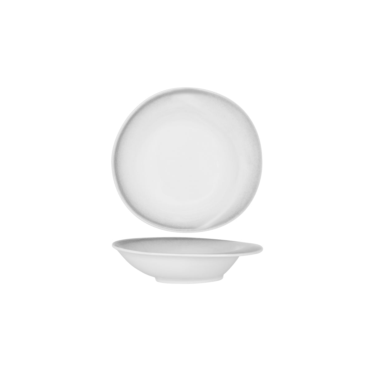 Tablekraft Frosted Steel Organic Deep Bowl 238mm (650ml)