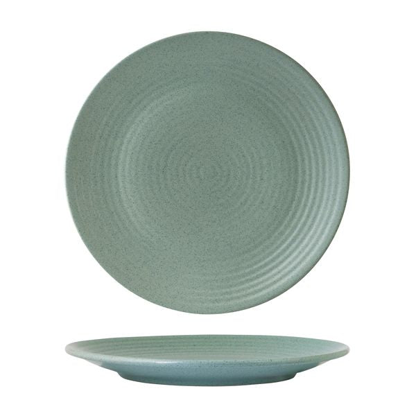 Zuma Mint Ribbed Round Plate (265mm Ø)