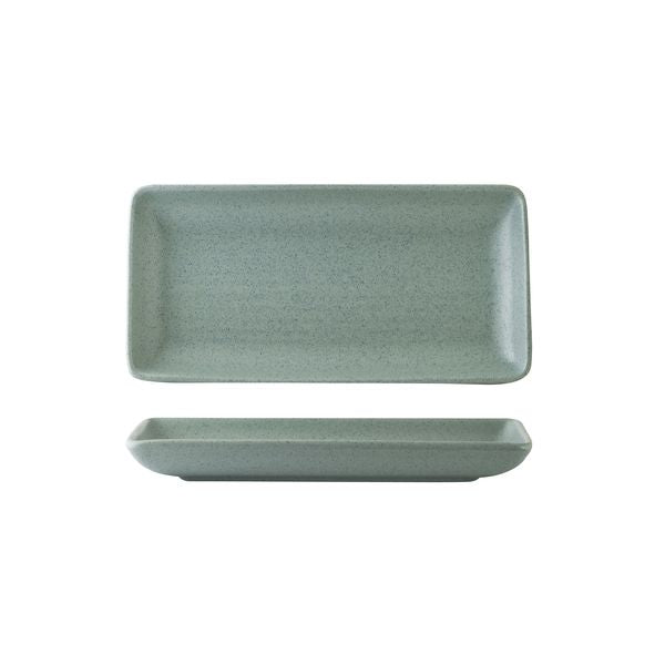 Zuma Mint Ribbed Rectangular Platter (220x100mm)