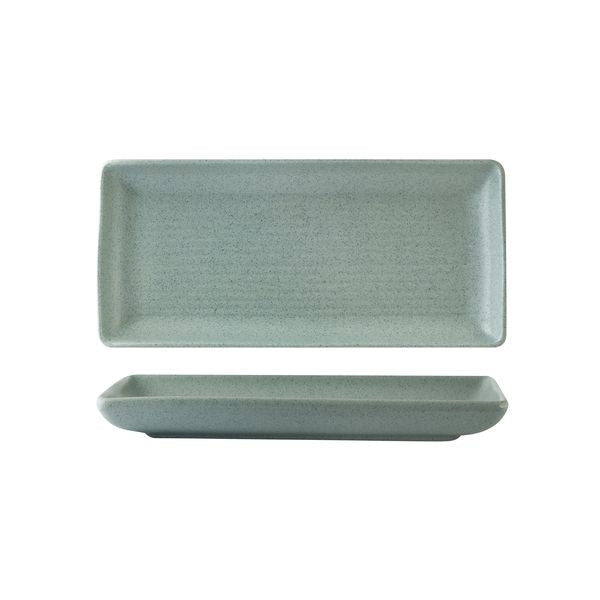 Zuma Mint Ribbed Rectangular Platter (250x125mm)
