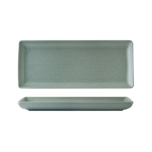Zuma Mint Ribbed Rectangular Platter (335x140mm)