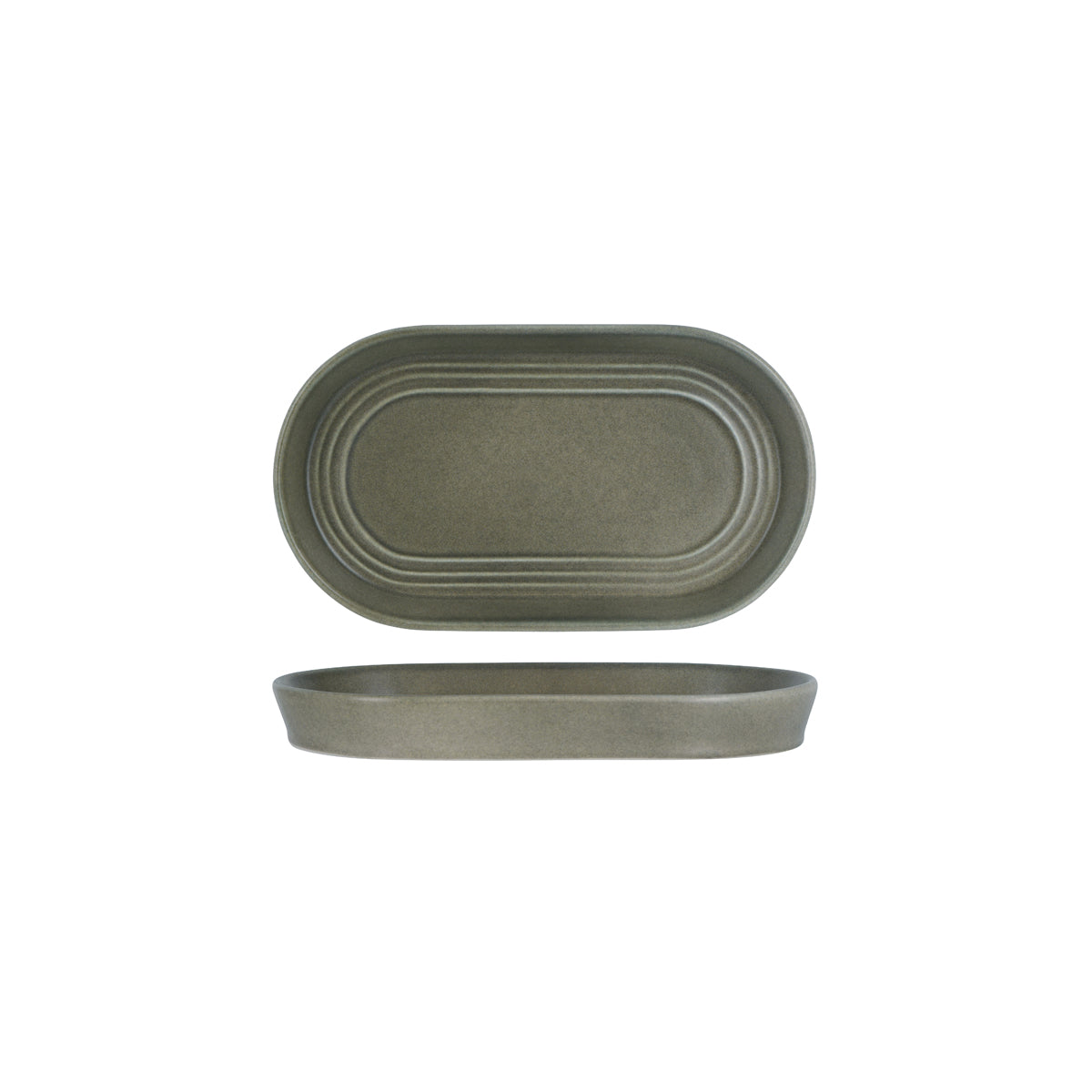Tablekraft Urban Loft Frost Grey Oval Serve Platter 240x135mm