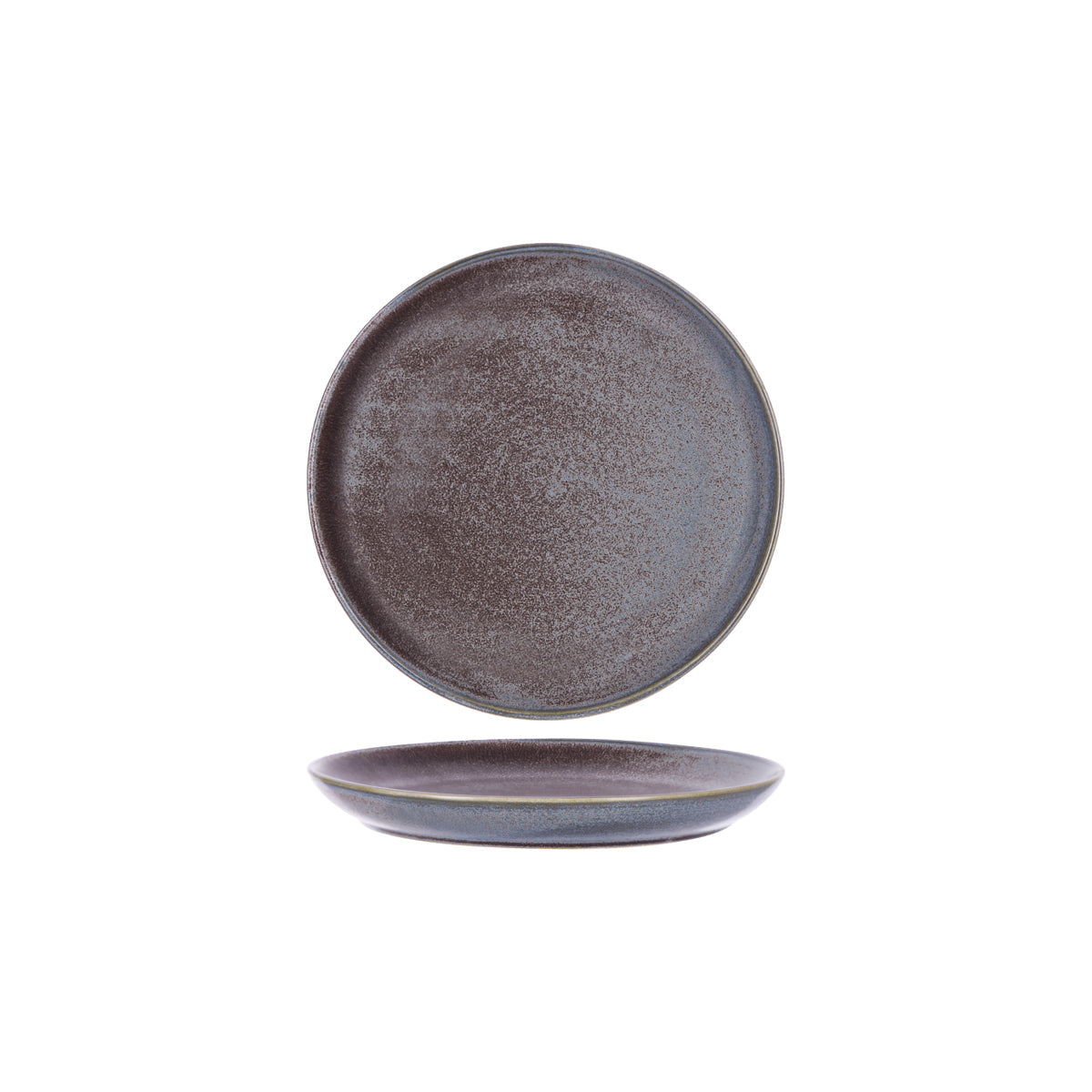Tablekraft Urban Greystone Blue Round Coupe Plate 203x29mm