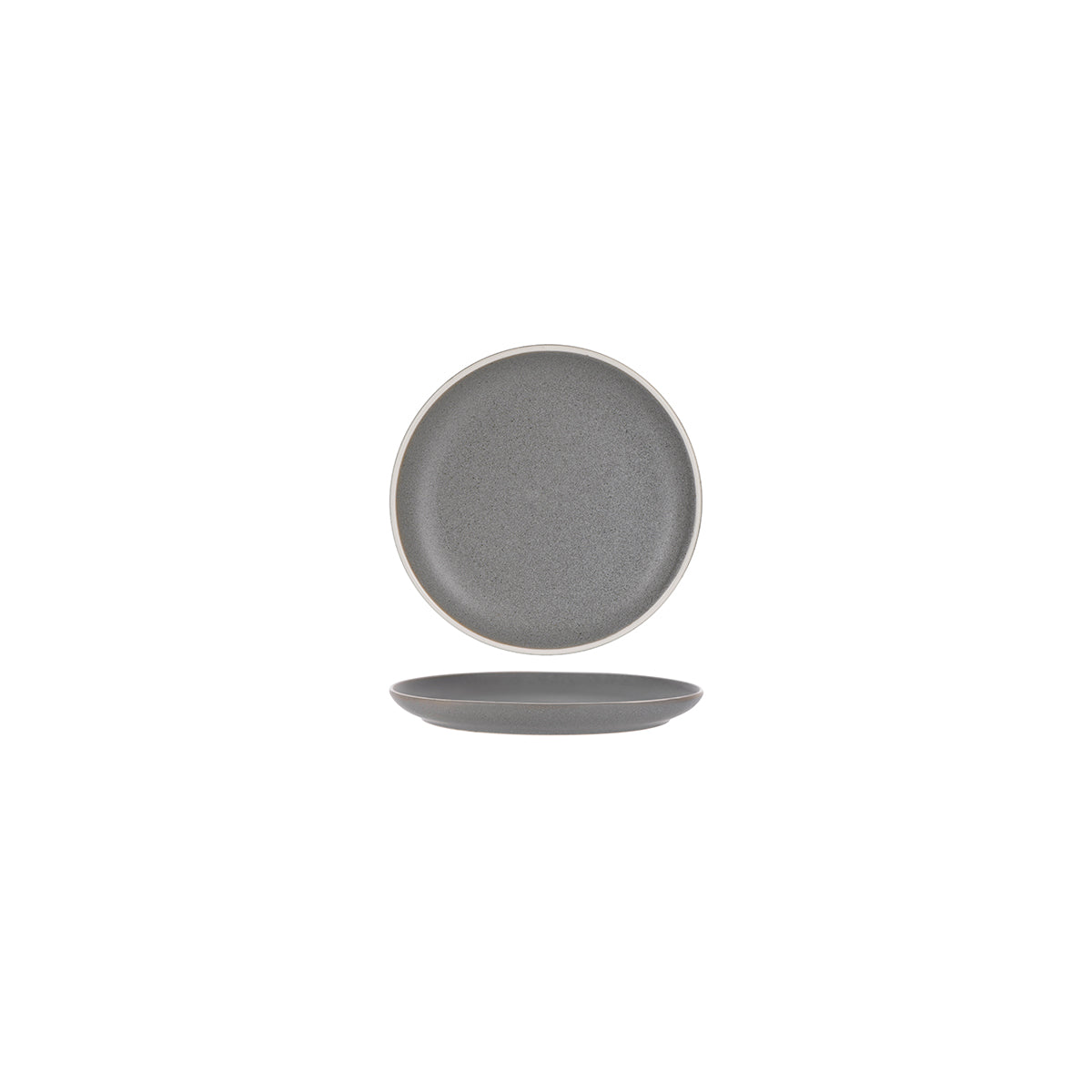 Tablekraft Urban Grey Round Coupe Plate 160mm