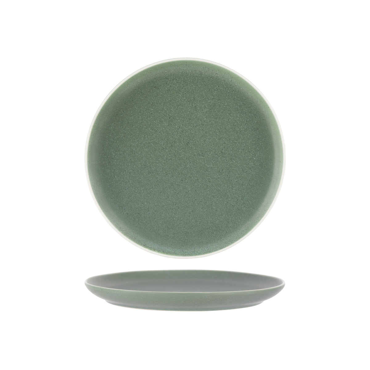 Tablekraft Urban Green Round Coupe Plate 268mm