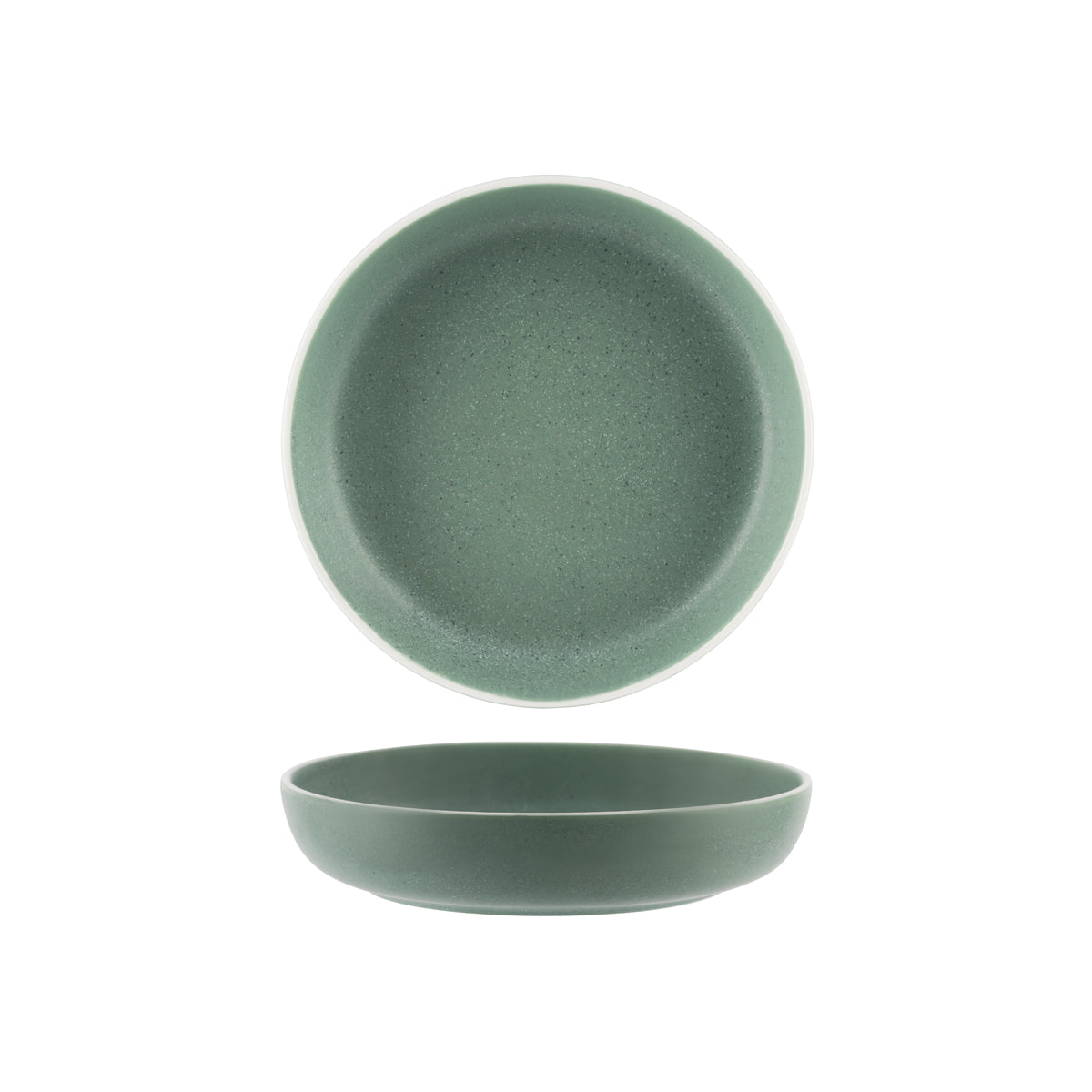Tablekraft Urban Green Round Flared Bowl 210mm