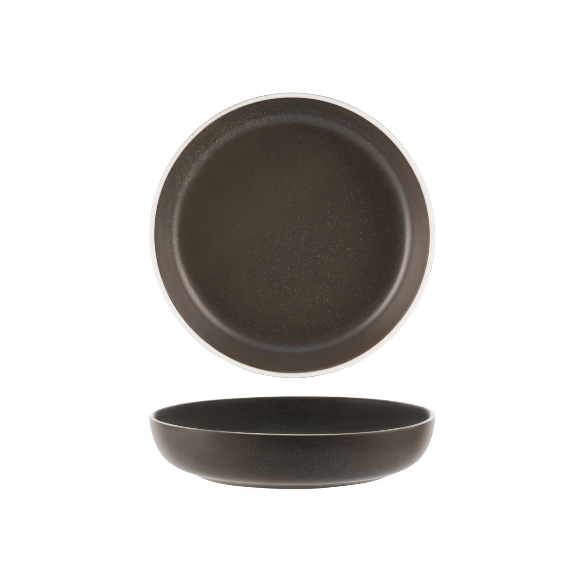 Tablekraft Urban Dark Grey Round Flared Bowl 210mm