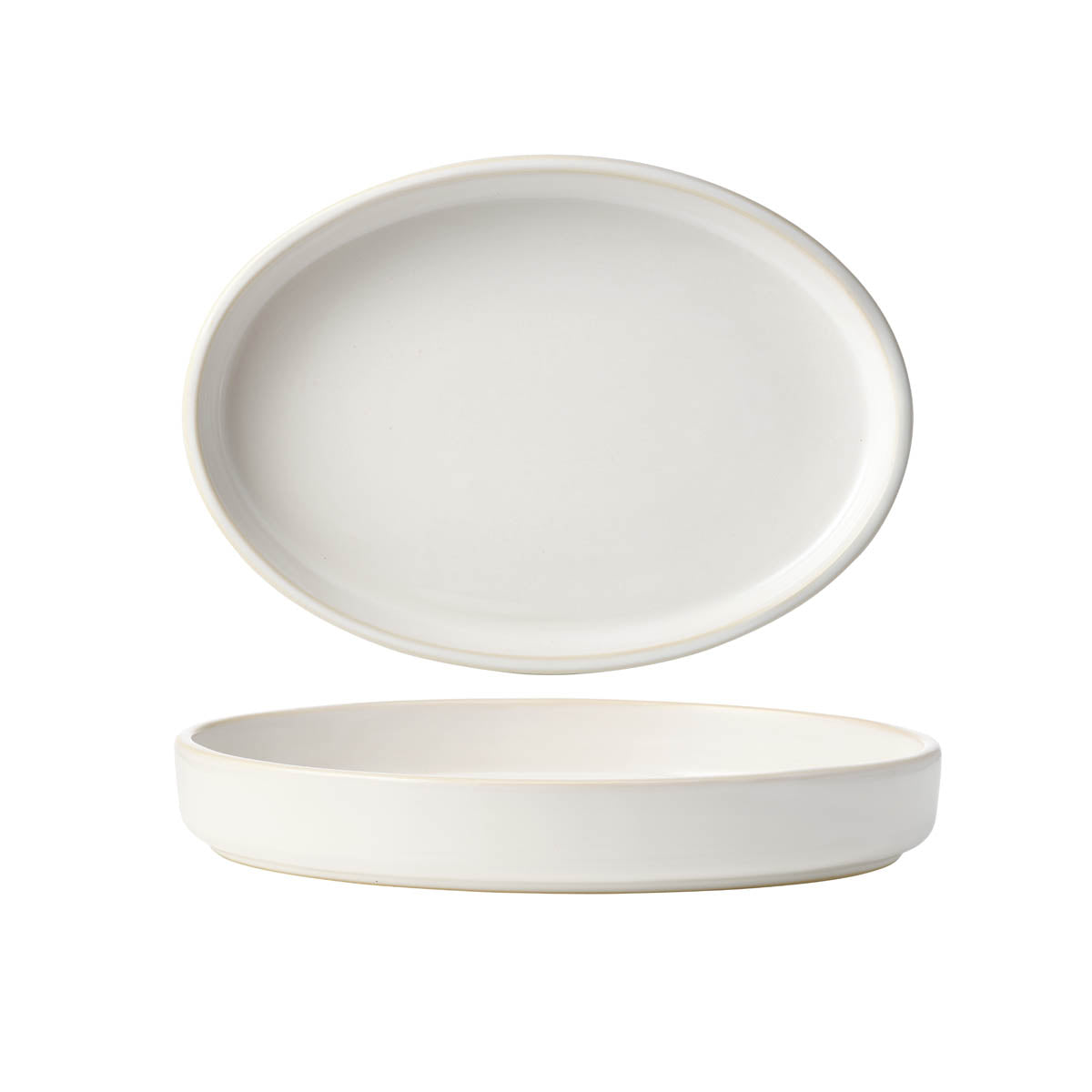 Tablekraft Urban Serve Oval Plate 430x312x34mm White