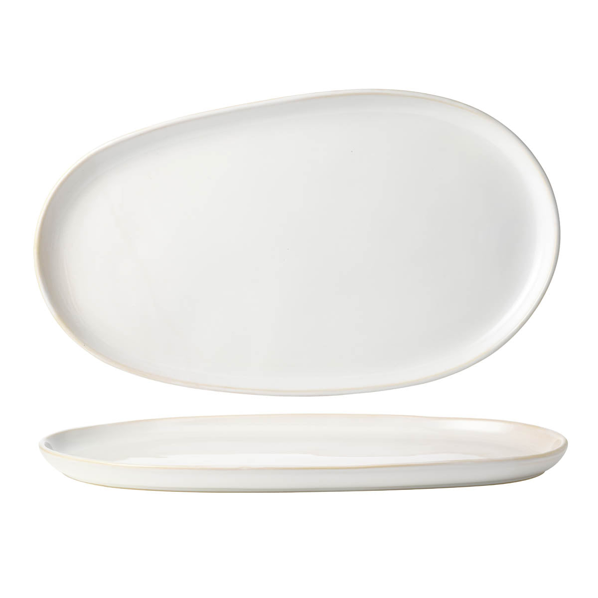Tablekraft Urban Serve Oval Irregular Small 460x265mm White