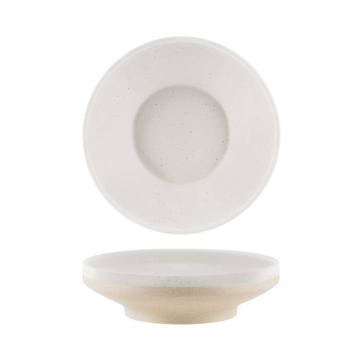 Tablekraft Soho White Pebble Footed Bowl 227x62mm (1350ml)