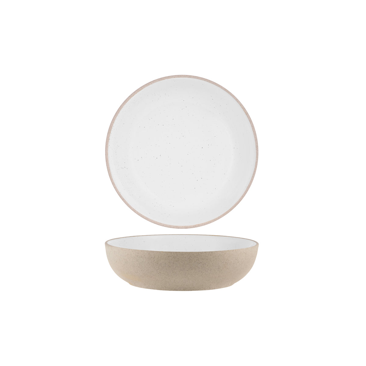 Tablekraft Soho White Pebble Round Deep Bowl 200x55mm (1050ml)