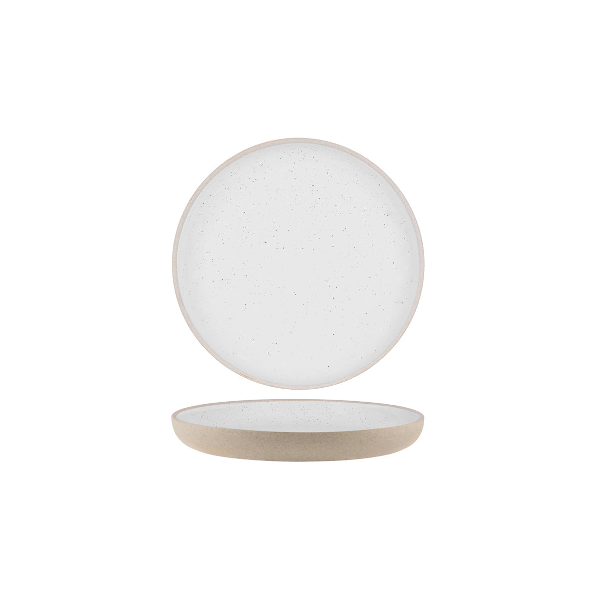 Tablekraft Soho White Pebble Round Deep Coupe Plate 255mm
