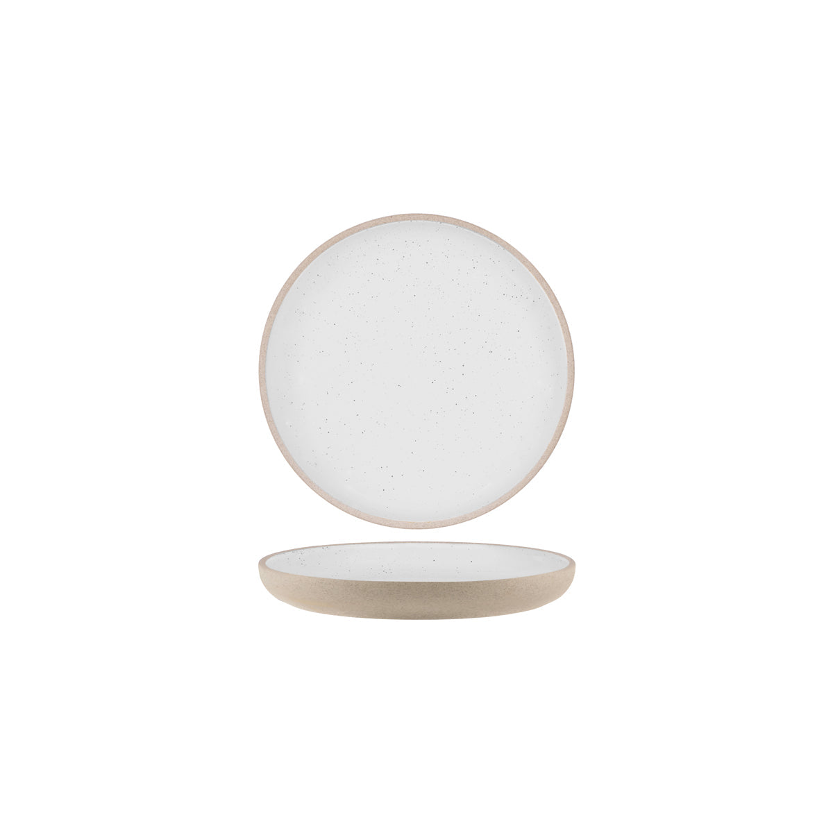 Tablekraft Soho White Pebble Round Deep Coupe Plate 235mm