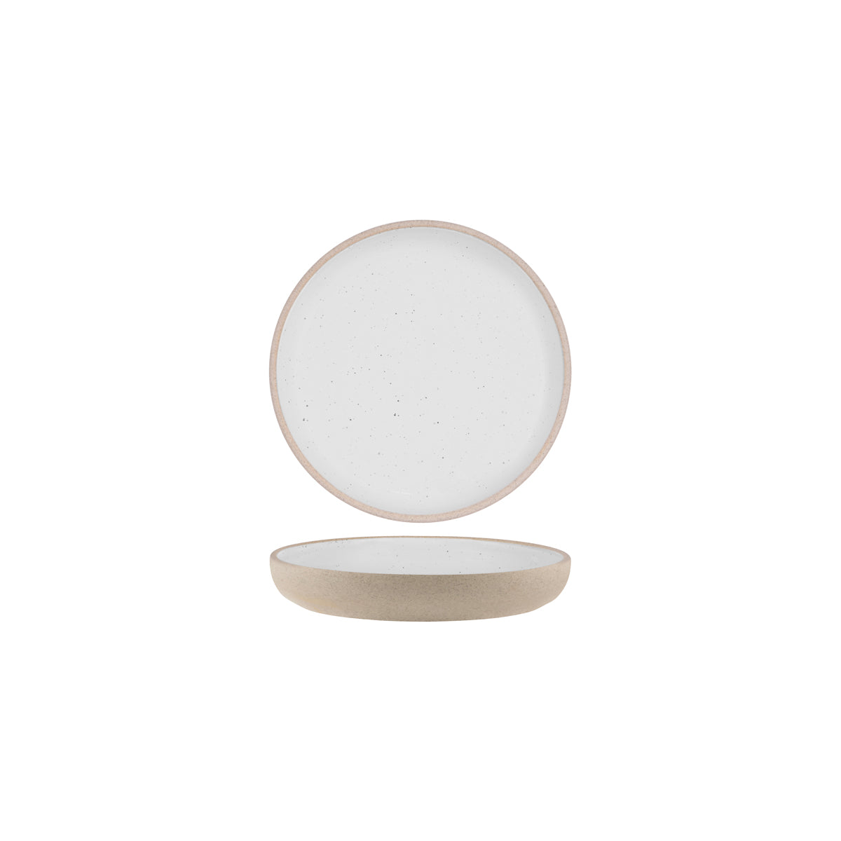 Tablekraft Soho White Pebble Round Deep Coupe Plate 175mm